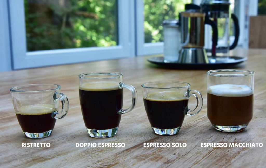 Espressos Varianten Übersicht